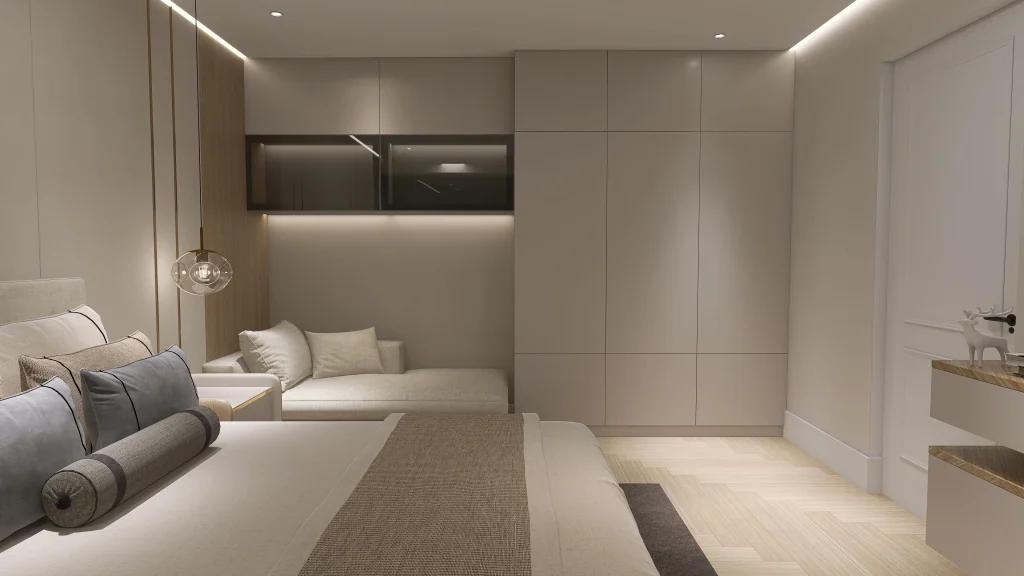 Bedroom Interiors – 3D render 11 of 11
