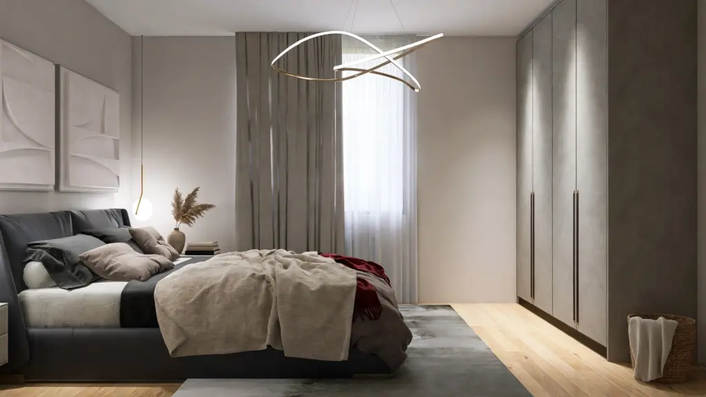Open-Plan Living Room – 3D render 10 of 10