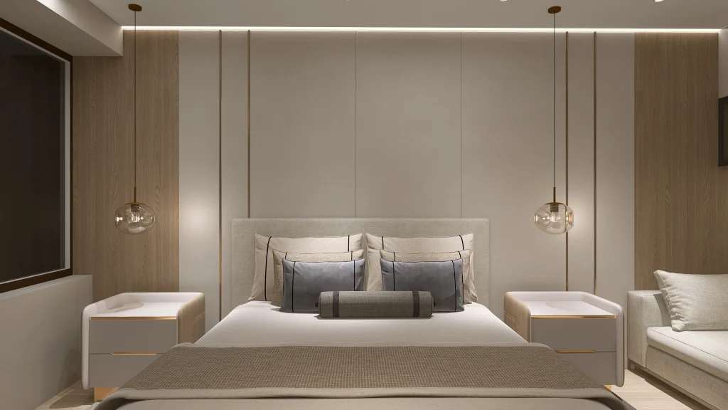 Bedroom Interiors – 3D render 10 of 11