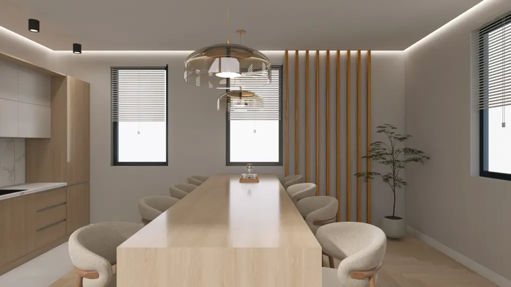 Modern Kitchen – 3D render 5 of 6