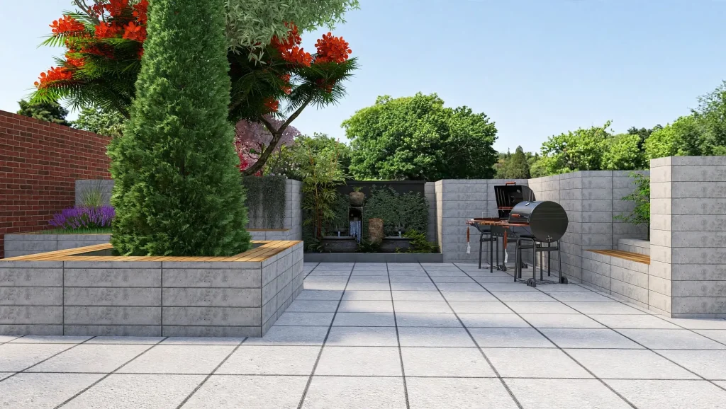 Garden & Terrace – 3D render 7 of 8