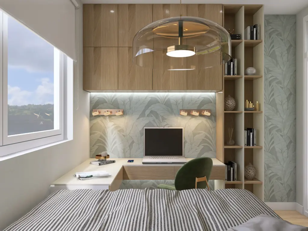 Minimalist Bedroom – 3D render 6 of 8