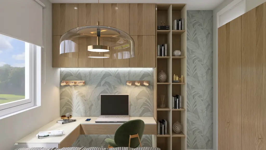 Minimalist Bedroom – 3D render 5 of 8