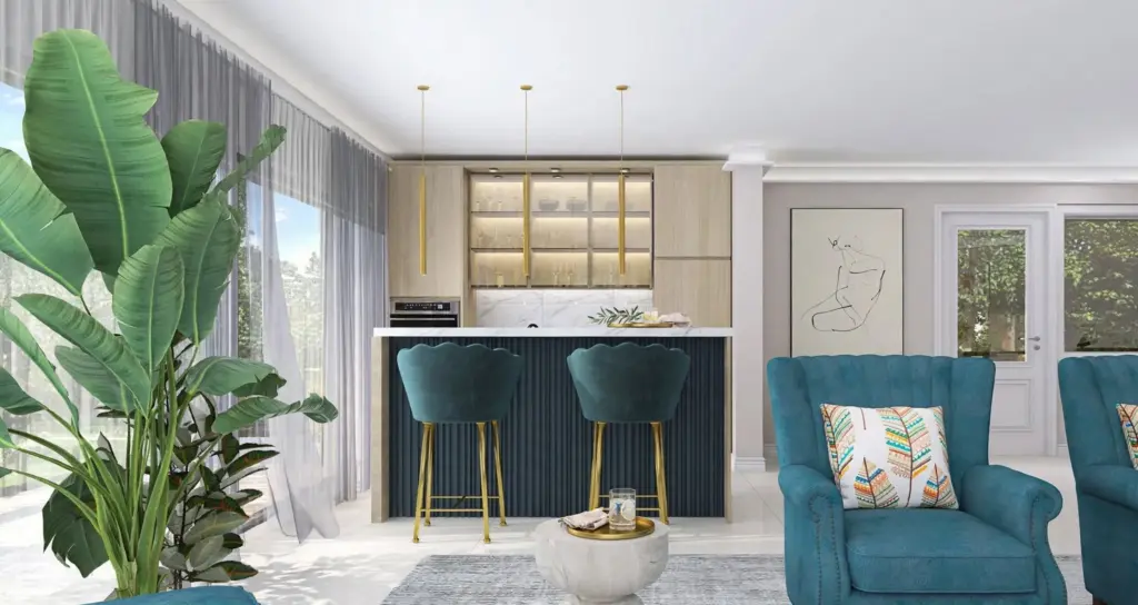 Modern House Interior – 3D render 3 of 7