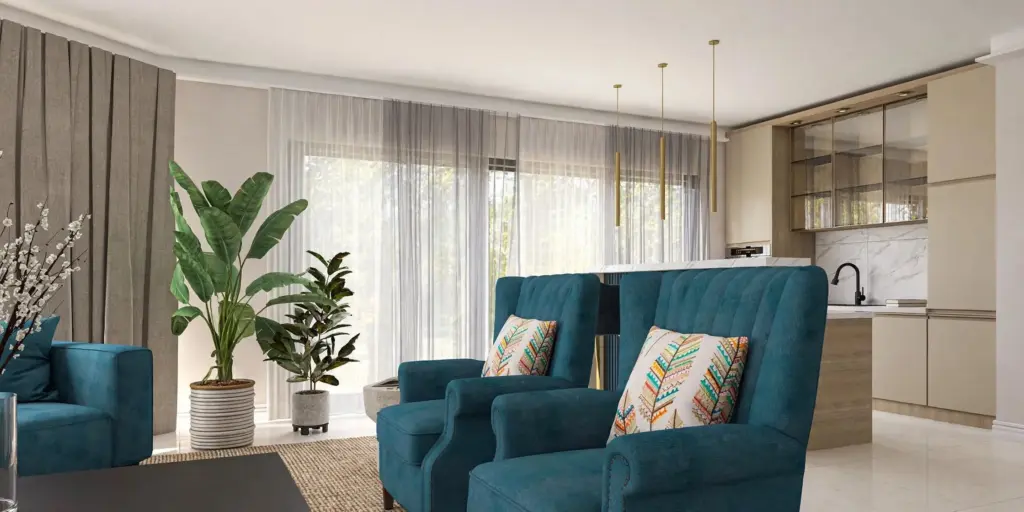 Modern House Interior – 3D render 4 of 7