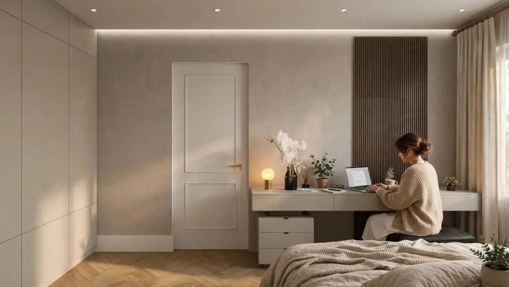 Luxury Master Bedroom – 3D render 3 of 6