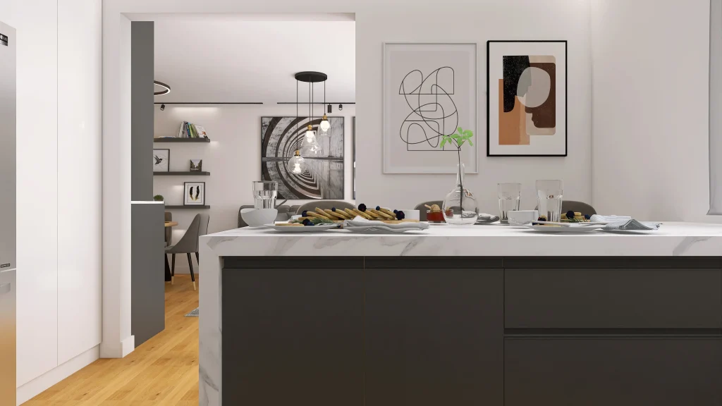 Complete Apartment – 3D render 9 of 28