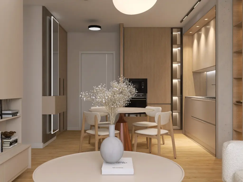 Luxury Living Room – 3D render 4 of 6